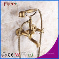 Fyeer Antique Bronze Phone Bath Shower Mixer Faucet for Wall Mounted